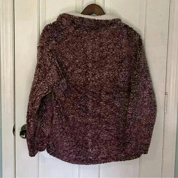 Boutique Peach Love Purple Sherpa - Size Medium - Picture 5 of 6